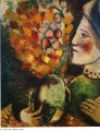 Frau mit Blumenstrauß Zeitgenosse Marc Chagall